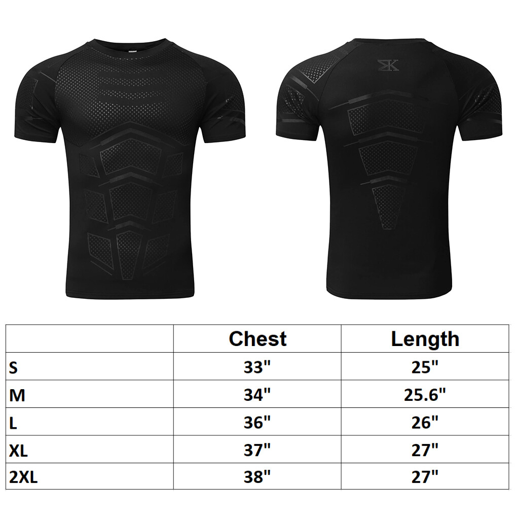 Men's Compression Athletic Fitness Shirt Base Layer Tops Sports Gym Tight Dry gallery