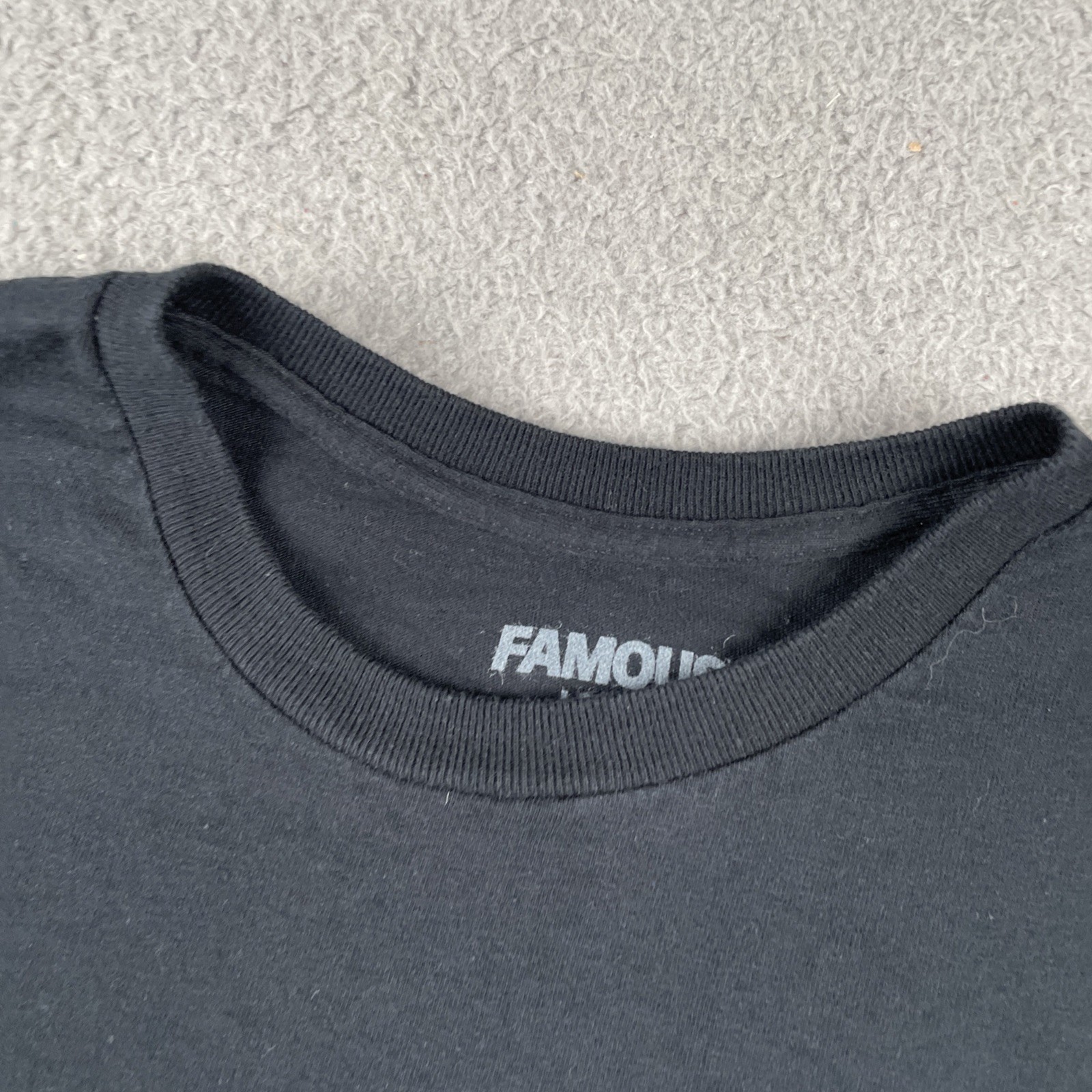 Famous Brand Jet L Black Shirt 100% Cotton Knit Classic Boxy Fit Classic Logo gallery