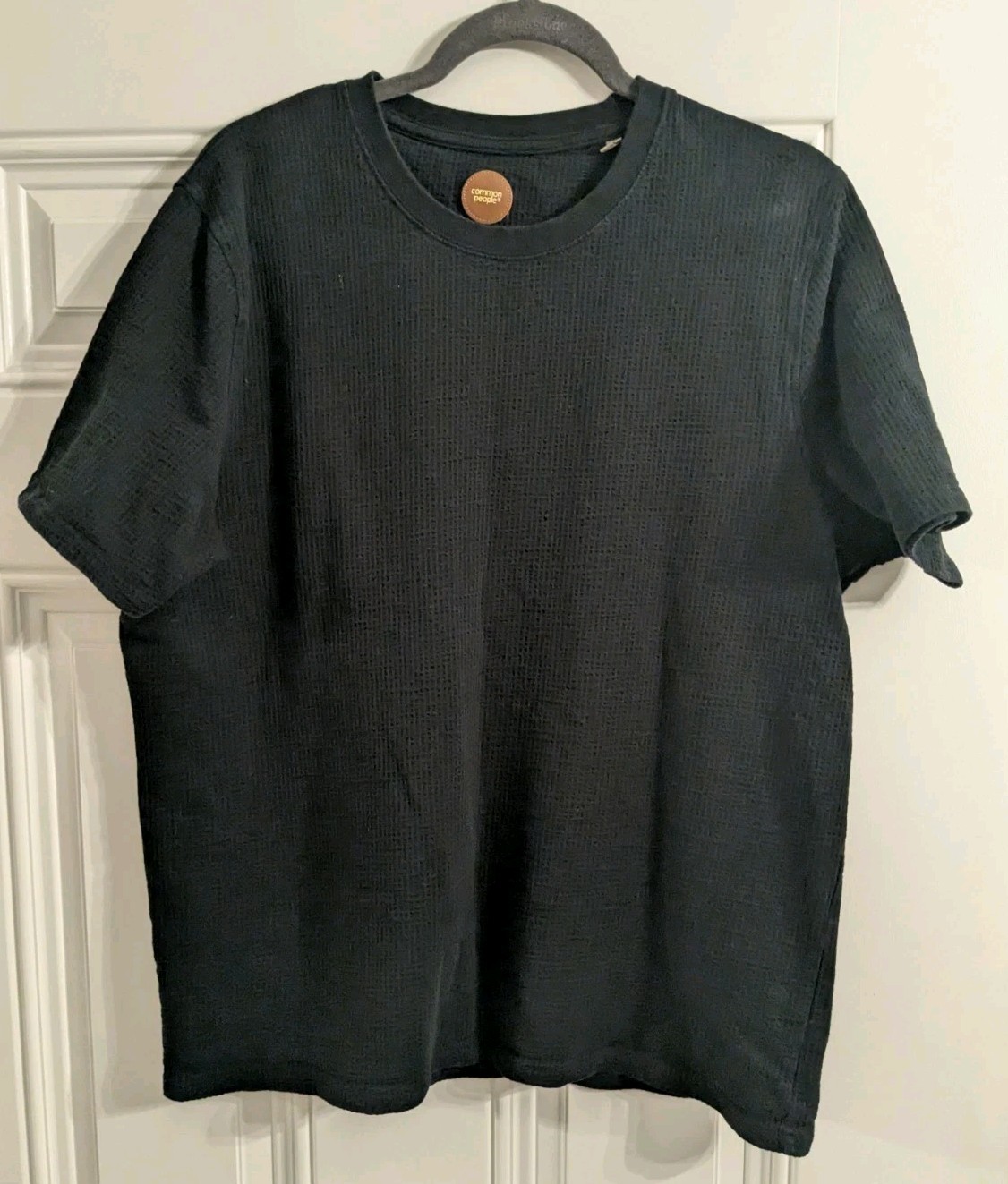 Common People Black Men's Textured Cotton T-Shirt Size XL gallery
