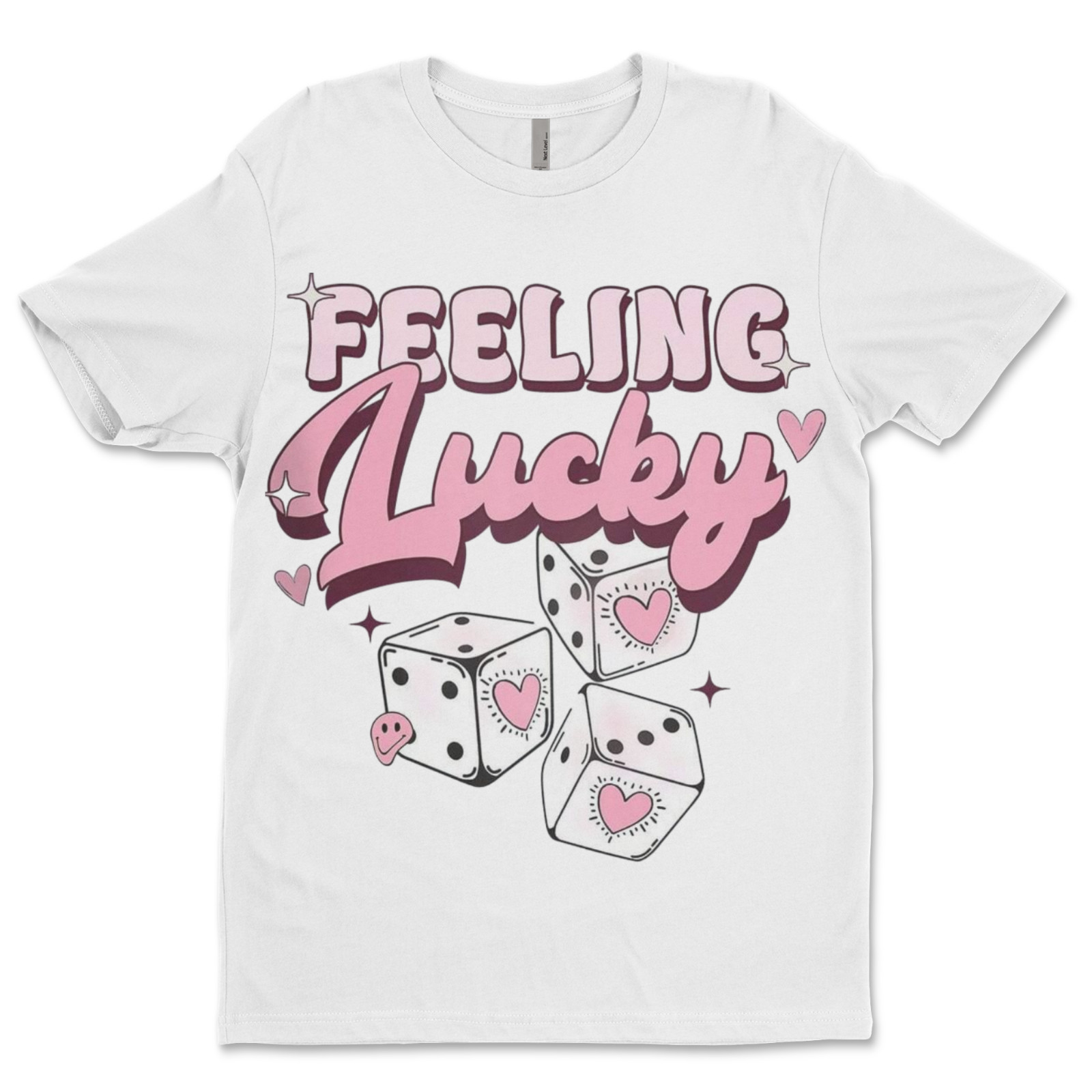 DTF Feeling Lucky/ Custom Unisex Soft Style T-Shirts, Next Level- Cotton gallery