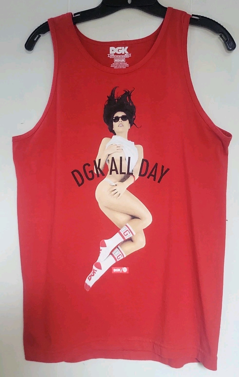 DGK Dirty Ghetto Kids & V/S Men’s Tank Top Shirt Size M Medium Sleeveless Tshirt