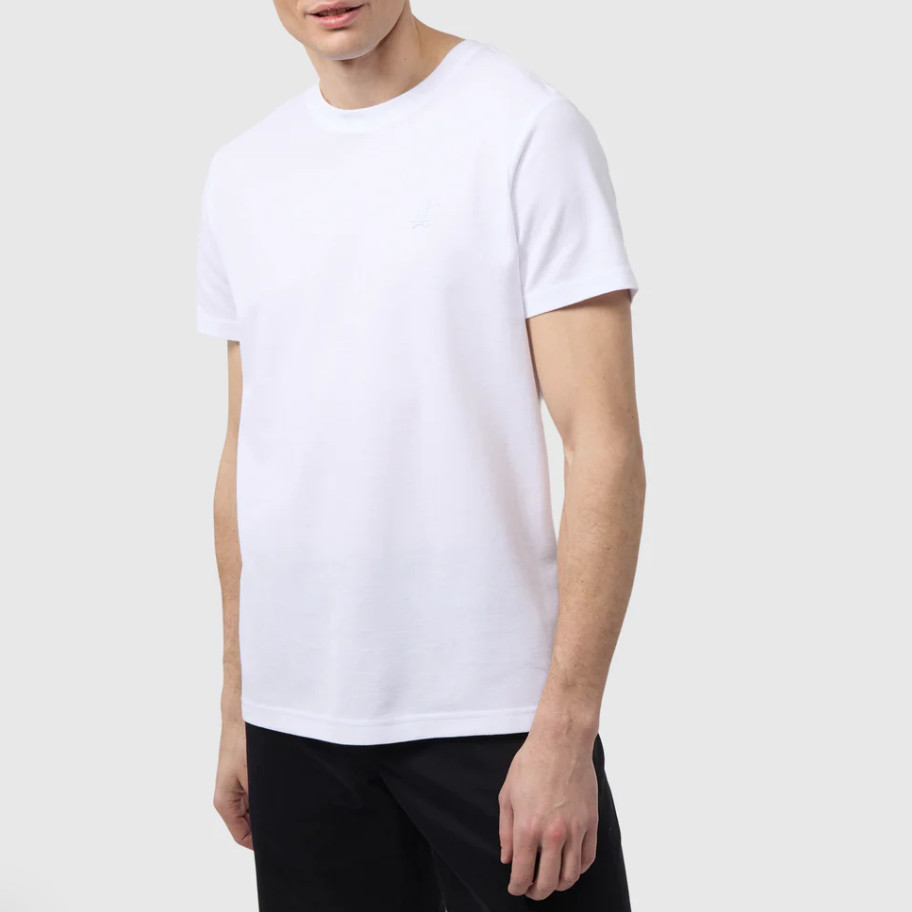 *NEW* Men Psycho Bunny Stanford Pique Graphic Tee WHITE (B6U340B200 100) gallery