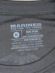 US Marines Men’s Black ‘Pain Is Weakness Leaving The Body’ Performance Tee, XL
