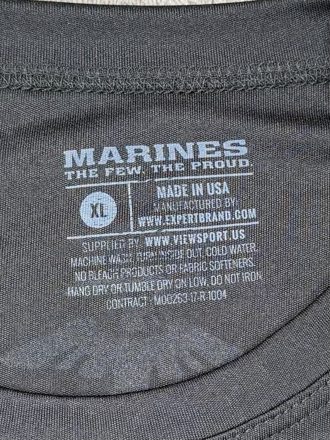 US Marines Men’s Black ‘Pain Is Weakness Leaving The Body’ Performance Tee, XL gallery