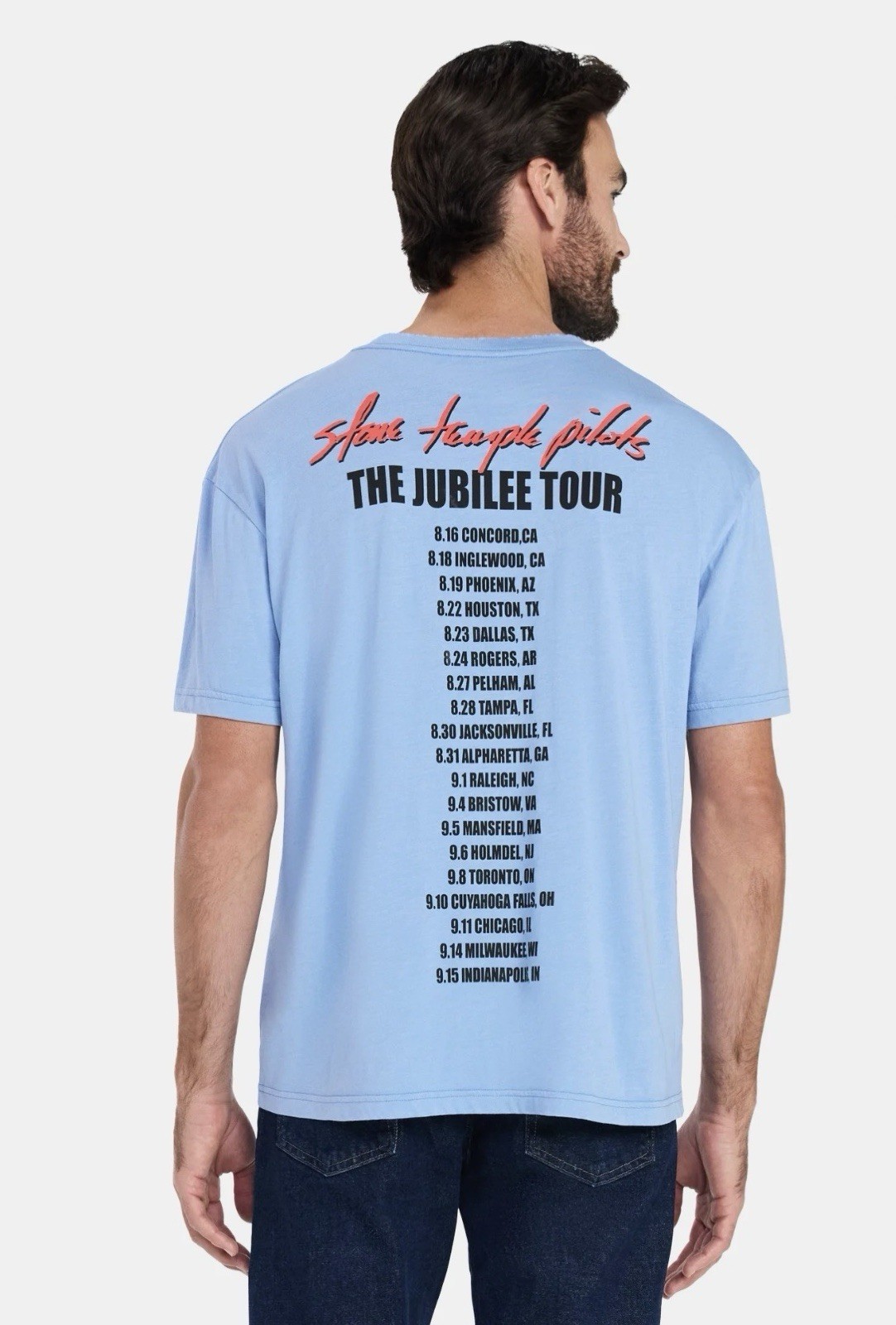 Stone Temple Pilots T-Shirt Mens The Jubilee Tour Purple Graphic Boxy XS-3XL gallery