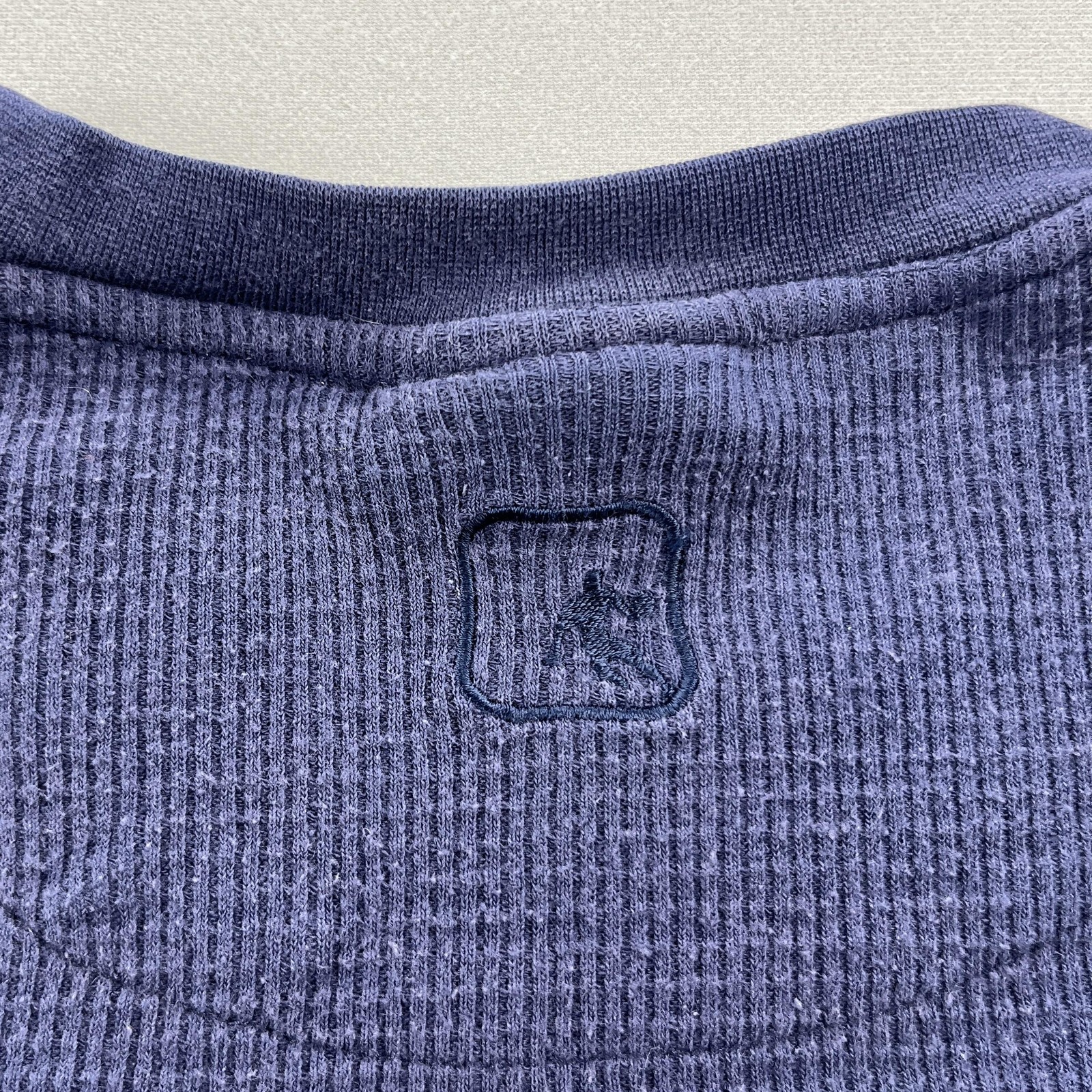 Vintage AND1 T-Shirt Mens Large Blue Thermal Waffle Knit Basketball Long Sleeve gallery