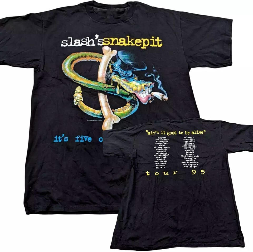 Slash’s Snakepit Band Ain’t It Good To be Alive T Shirt Full Size S-5XL FH288