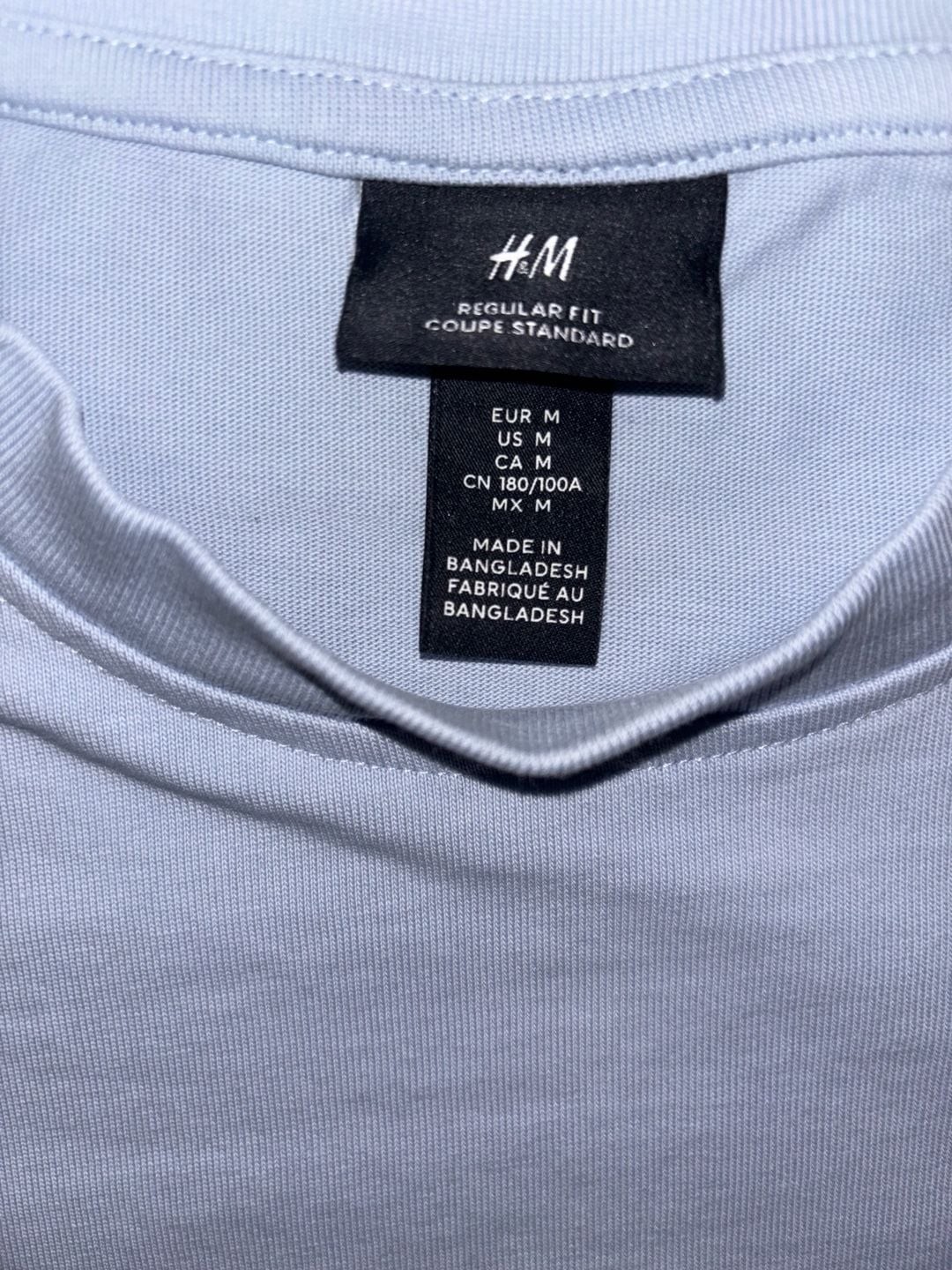 H&M Regular Fit Light Blue Varsity Graphic C T-Shirt gallery