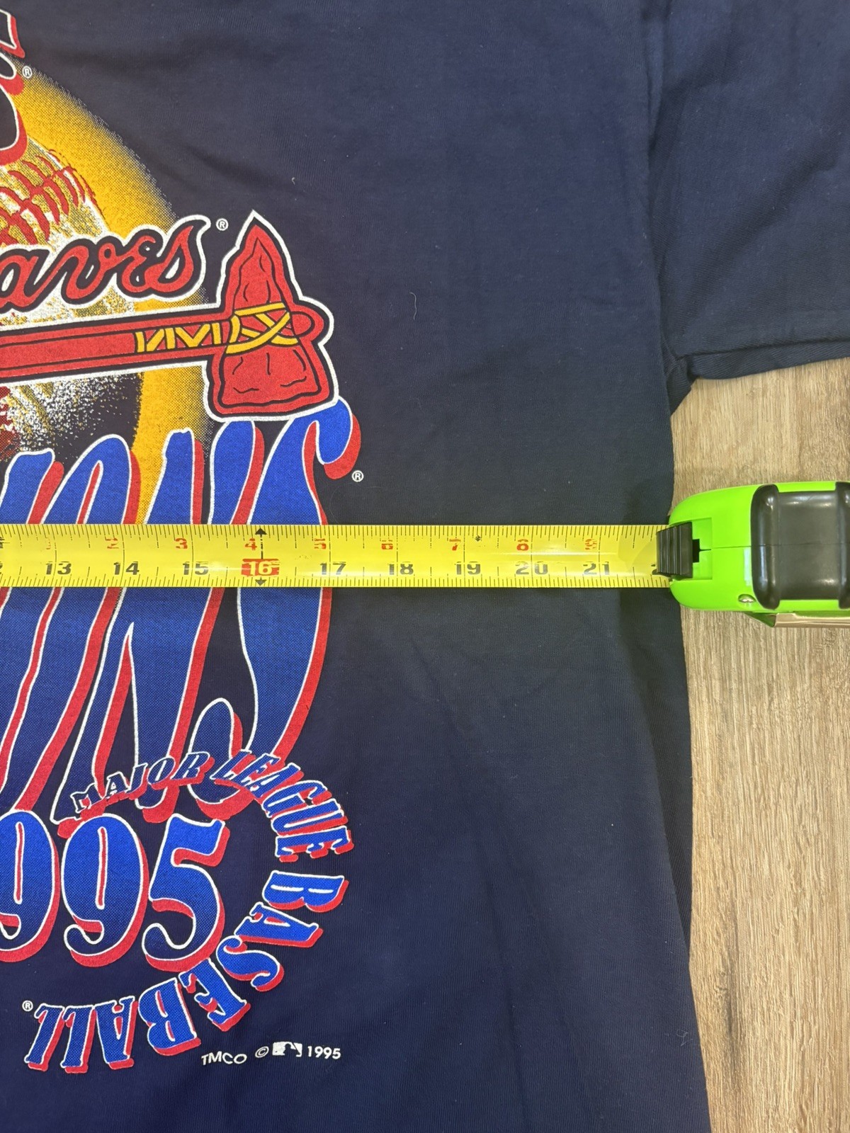 Vtg 1995 Atlanta Braves World Series Tour Champs T-Shirt XL MLB gallery