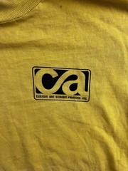 Vintage Custom Art Screen Printing Shirt Mens Large Promo 50/50 Made USA 90s
