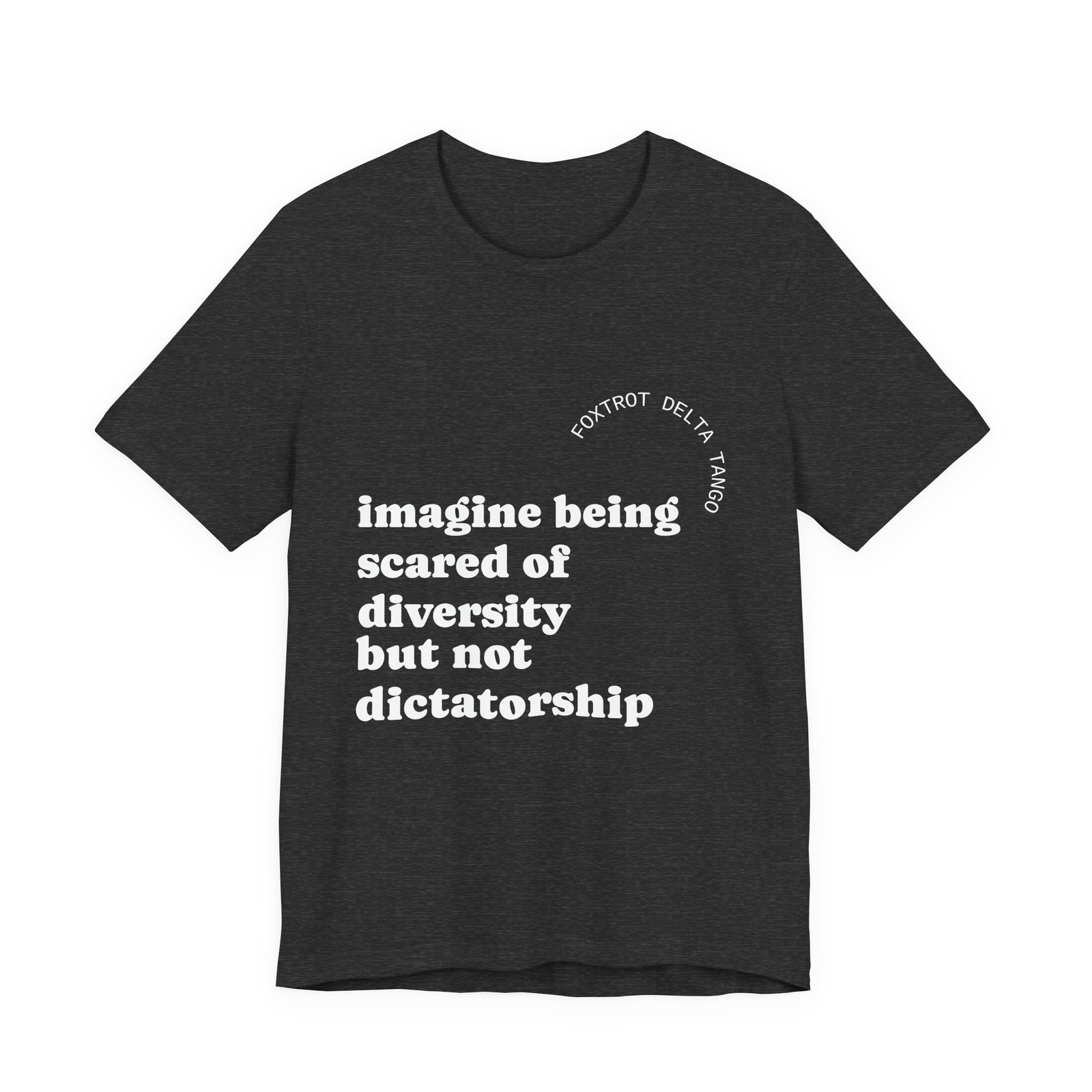 Liberty Justice Freedom Diversity Patriotic Tee Shirt, Imagine Being Afraid of