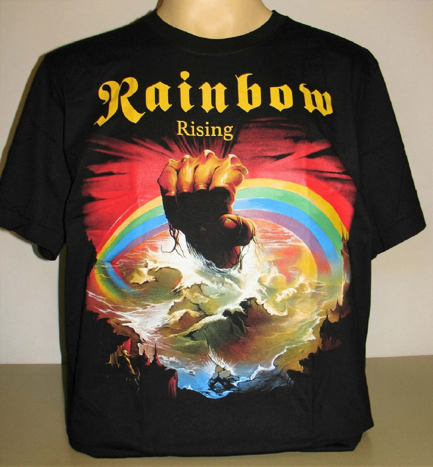 Rainbow Rising Reprint T-Shirt Hard Rock Band Hot Summer gallery