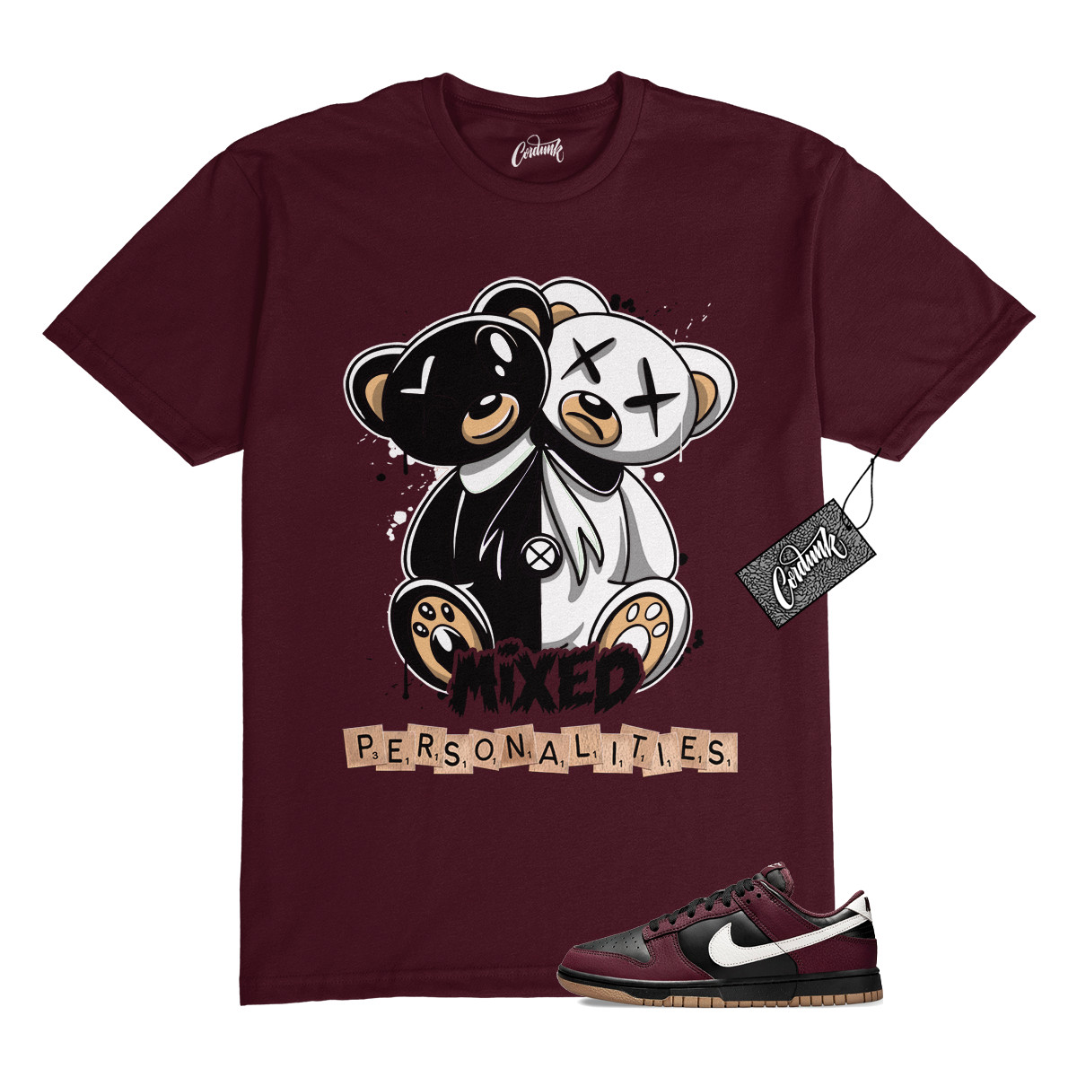 Dunk Burgundy Crush Black White Next Nature T Shirt Match MIXED gallery