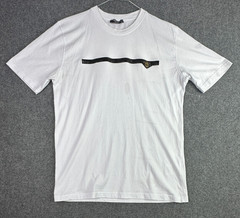Prada T-Shirt Mens Medium White Crew Neck Short Sleeve Cotton Designer