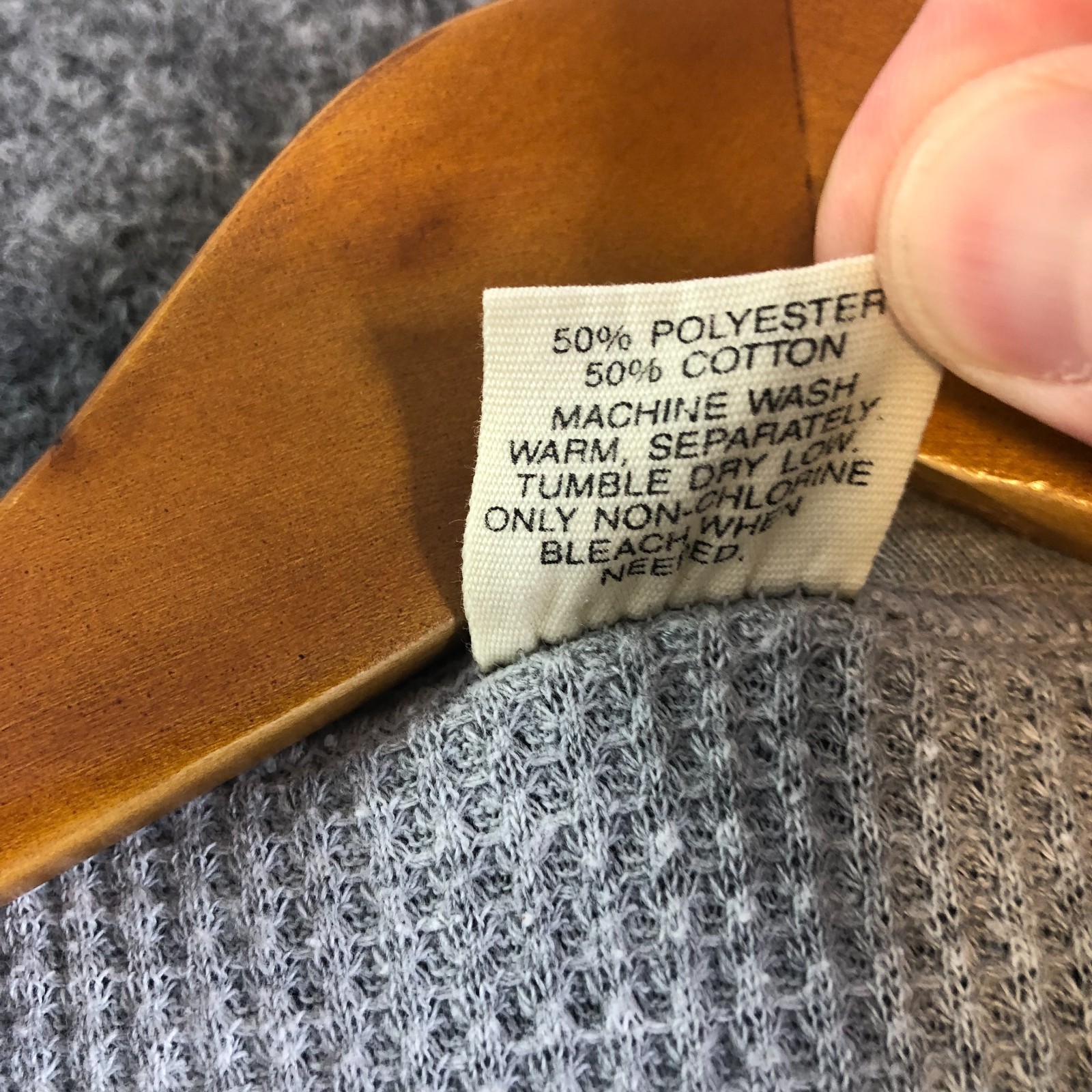 Vintage 90s Thermal Waffle Knit Shirt Mens Extra Large Long Sleeve Crewneck USA gallery
