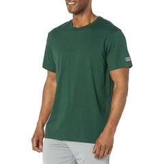 Russell Athletic Men’s Basic Solid Short Sleeve T-Shirt, Lake Forest Green