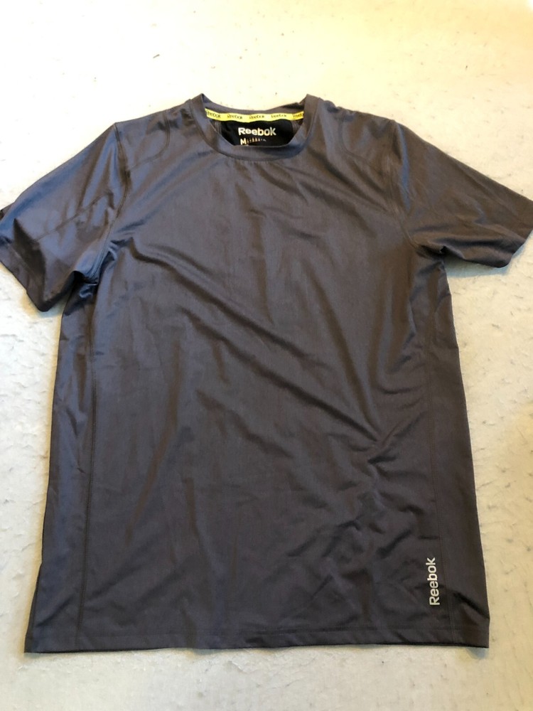 Reebok Shirt Men’s Medium Gray Activewear Casual Reflective Tee