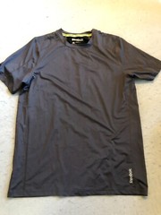 Reebok Shirt Men’s Medium Gray Activewear Casual Reflective Tee