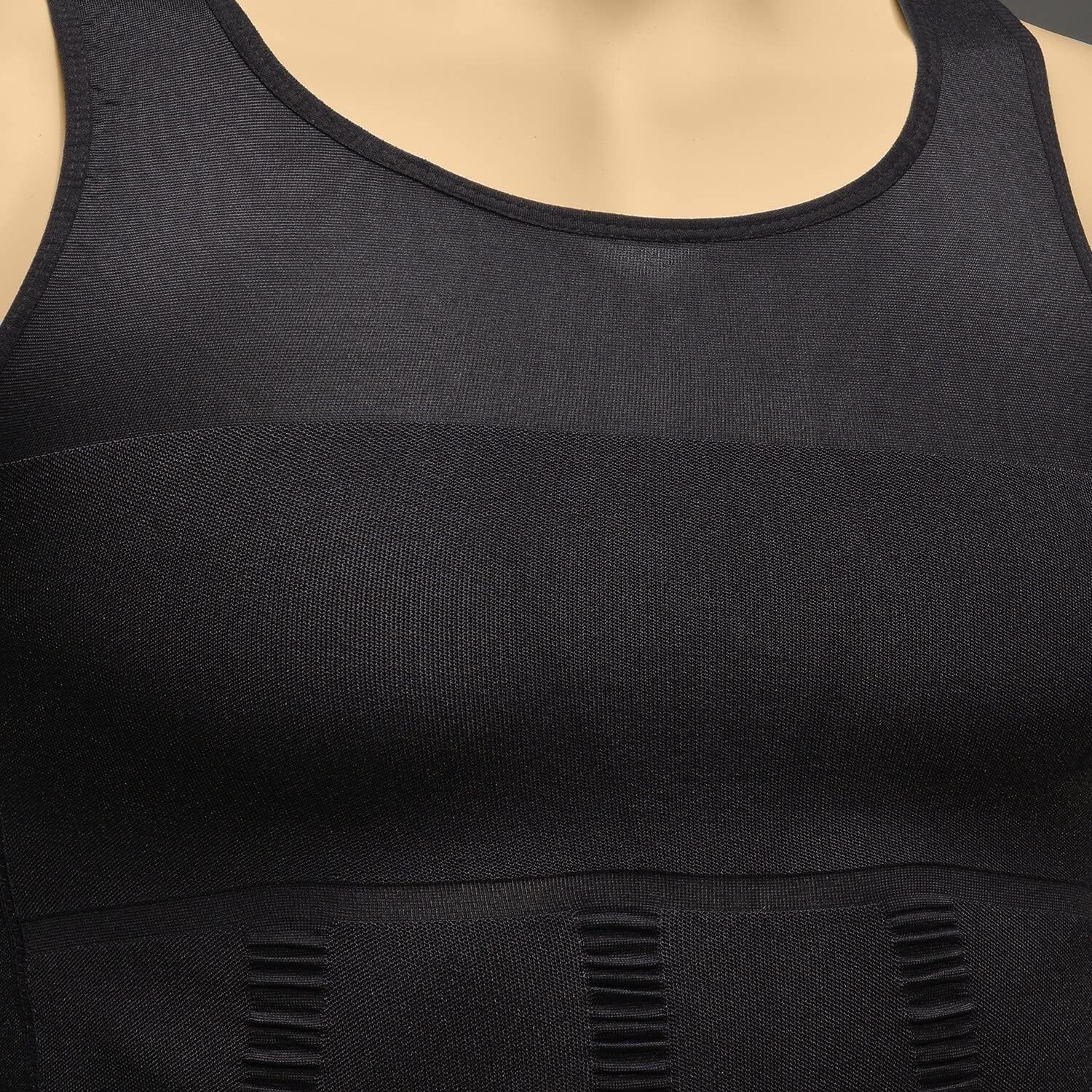 Men 3 Pack Body Shaper Slimming Tummy Vest Compression Shirts Tank Top Shapewear gallery
