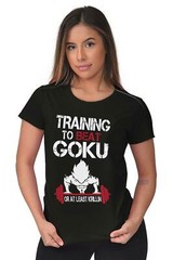 Anime Gym Workout Training to Beat Krillin Womens Top Junior Graphic Tee