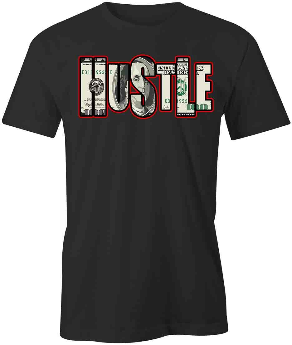HUSTLE T-SHIRT TShirt Tee Short-Sleeved Cotton CLOTHING MONEY S1BCA624 gallery