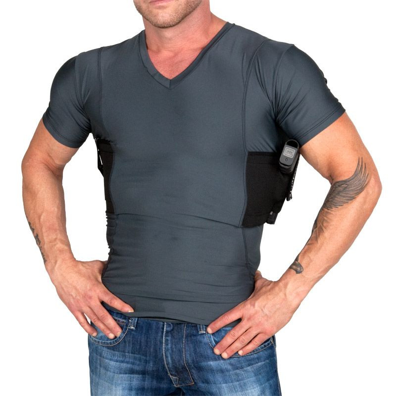 Men's Concealed Carry V-Neck Tee
