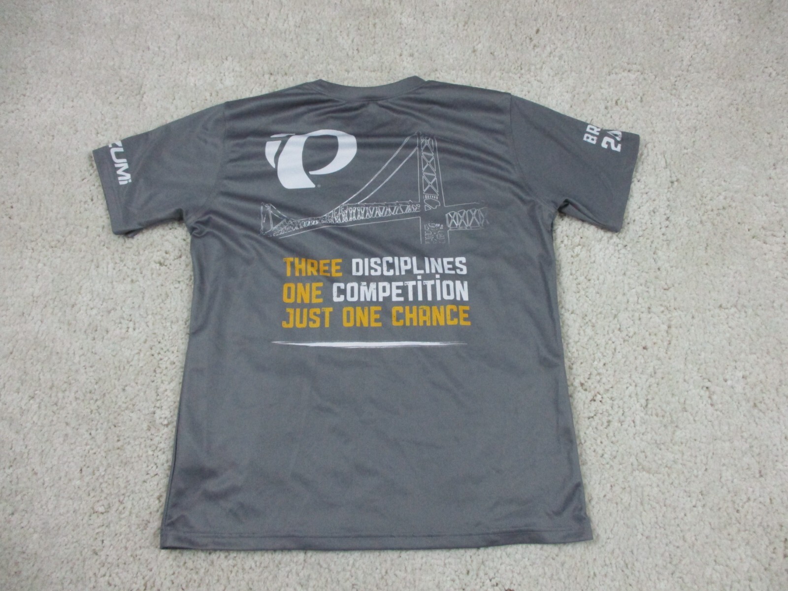 Pearl Izumi Shirt Adult Medium Gray Lightweight Cycling Bike 2014 Brazil iQ Mens gallery