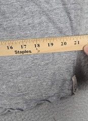 Todd Snyder Chambray Loop Collar Henley T-Shirt Heather Gray Men’s Size Large