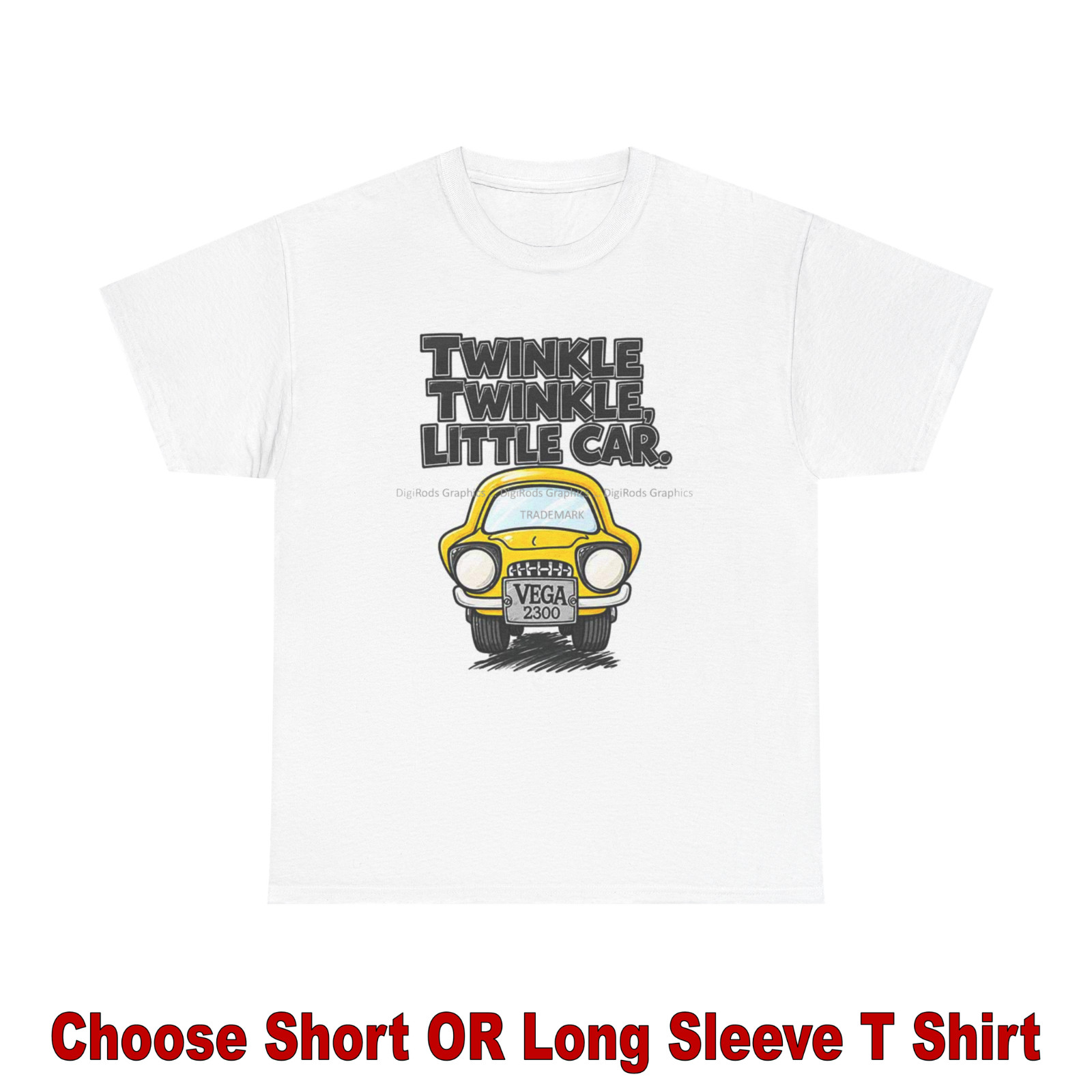 DigiRods Chevy Vega 2300 Engine Twinkle Little Car Promotional Cartoon T Shirt gallery