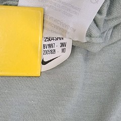 Nike Shirt Mens Medium Green Jade Horizon White Spell Out Wordmark Cotton Tee