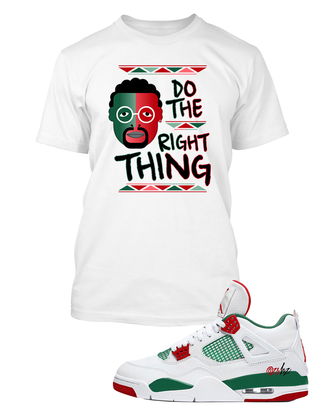 Sneaker Spike Lee Tee shirt to Match J4 Shoe Do the Right Thing Men Big & Tall gallery