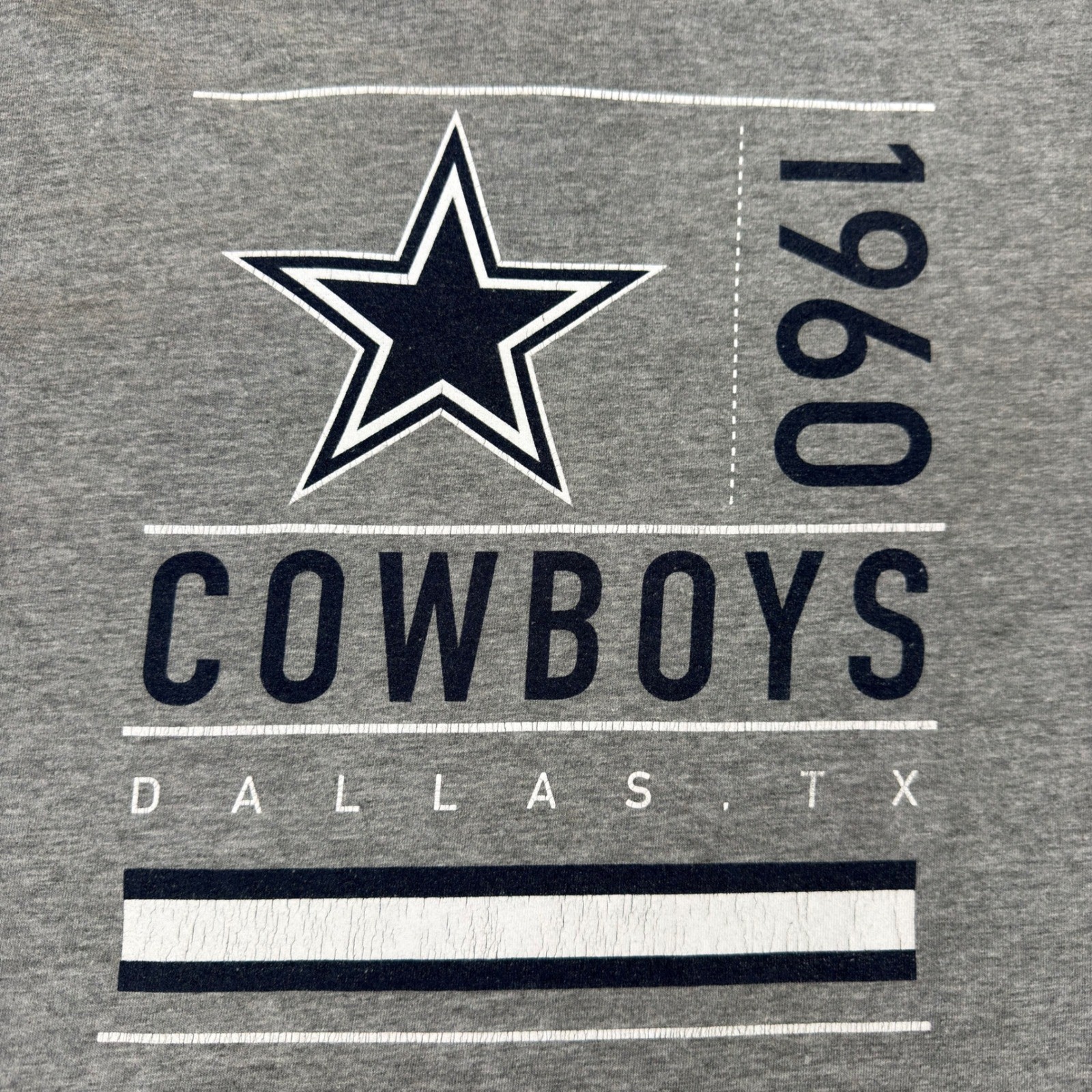 Nike NFL Apparel Dallas Cowboys NFL Mens XL Long Sleeve Grey T-Shirt Graphic gallery