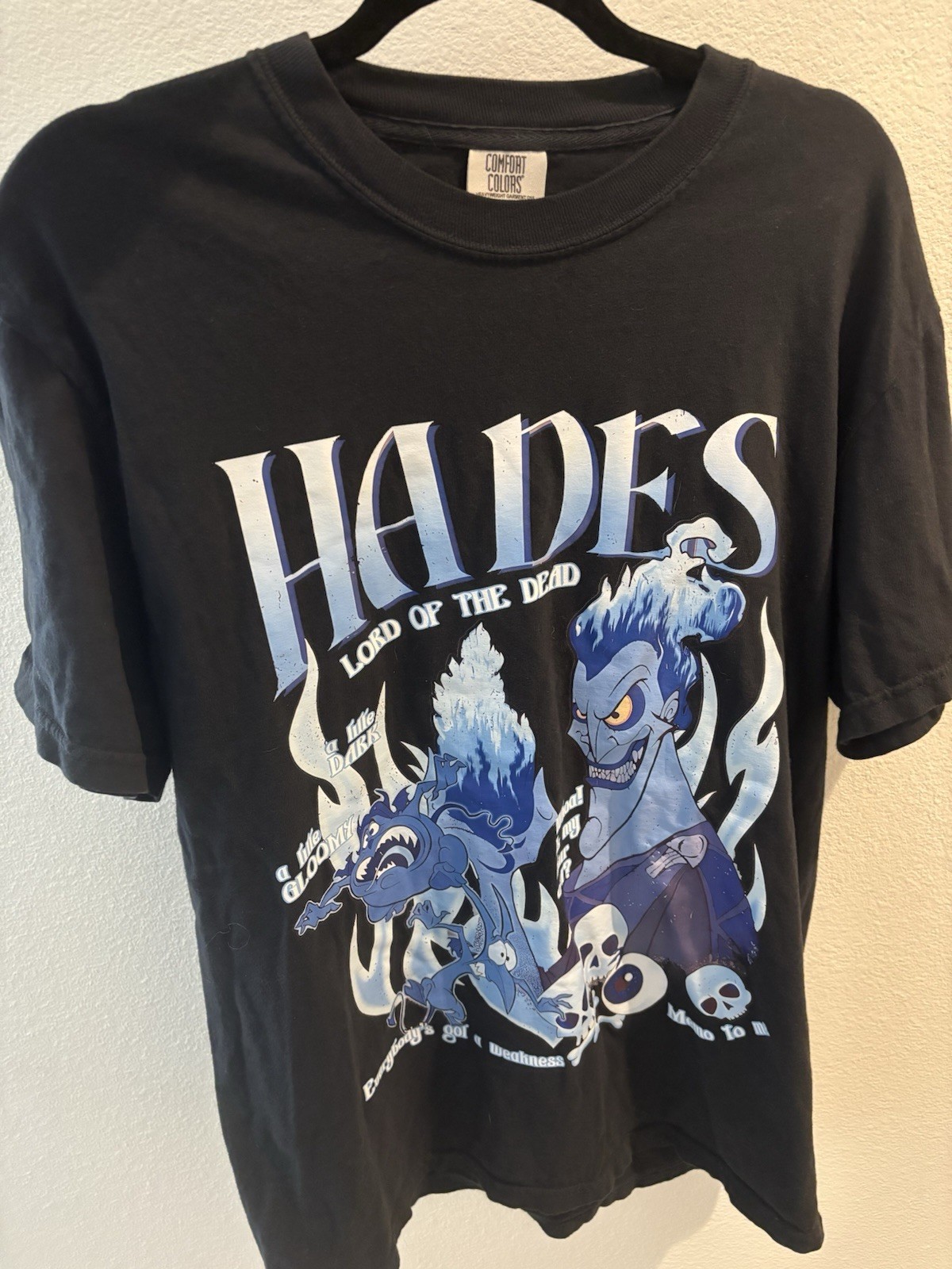 Hades, Disney With Pain And Panic Black With Blue Design ￼