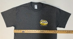 Creek Bottom Brewing 2-Sided Gray T-Shirt Medium Galax Virginia Beer Go W/ Flow