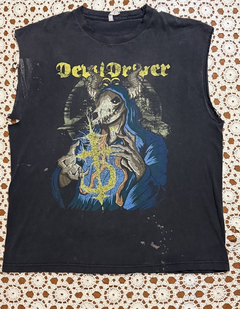 Sleeveless DevilDriver band shirt Magi graphic Punk Grunge Heavy Metal Thrashed