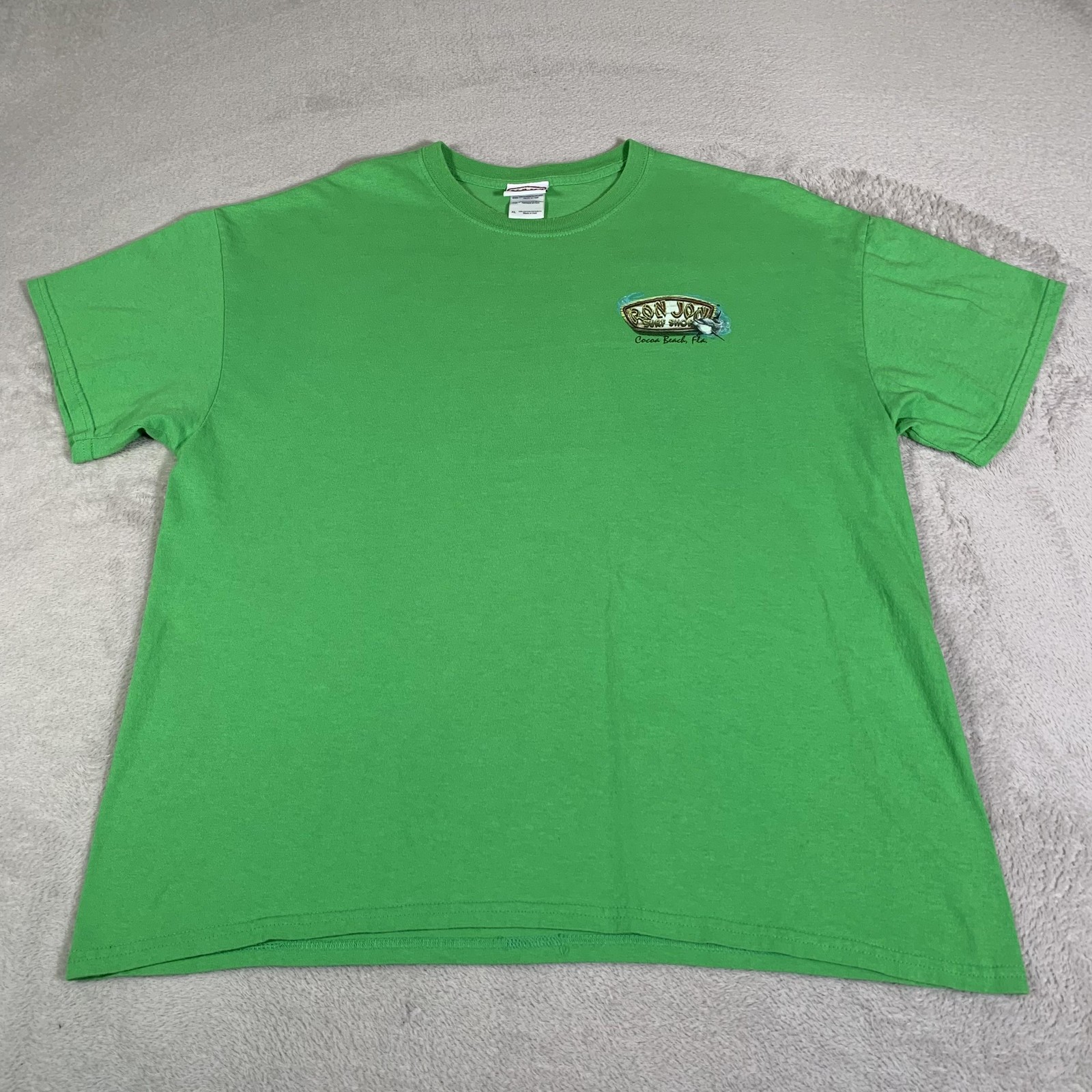 Ron Jon Surf Shop Shirt Mens XL Green Cocoa Beach Florida Ocean Dolphin Beach gallery