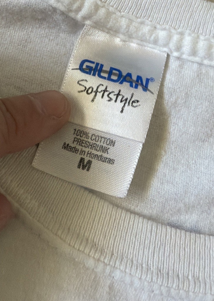 Coppertone Sunscreen Dog Baby Gildan Double Sided White T-Shirt Men Medium gallery