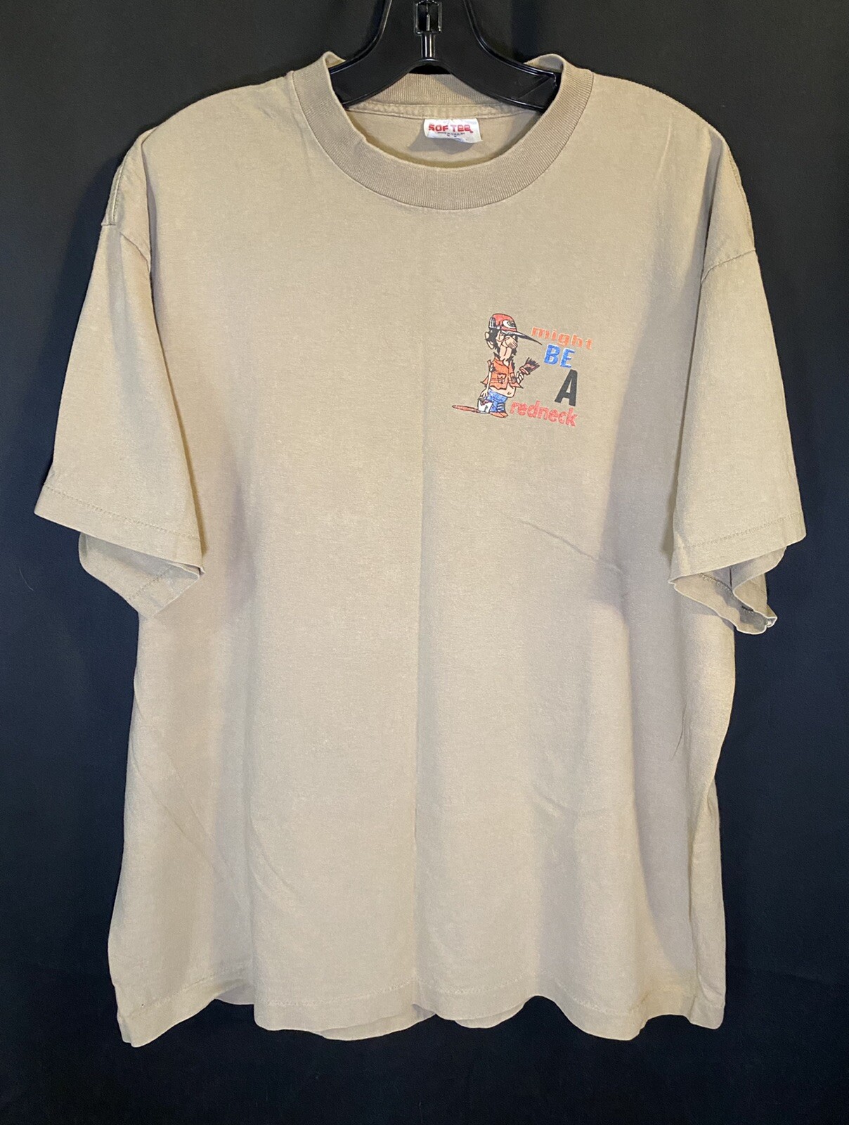 Vintage 90s Might Be A Redneck T-Shirt Jeff Foxworthy 1996 Single Stitch USA XL gallery