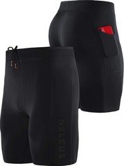 NELEUS Men’s 3 Pack Running Compression Medium, 6072 Black/Black/Black,3