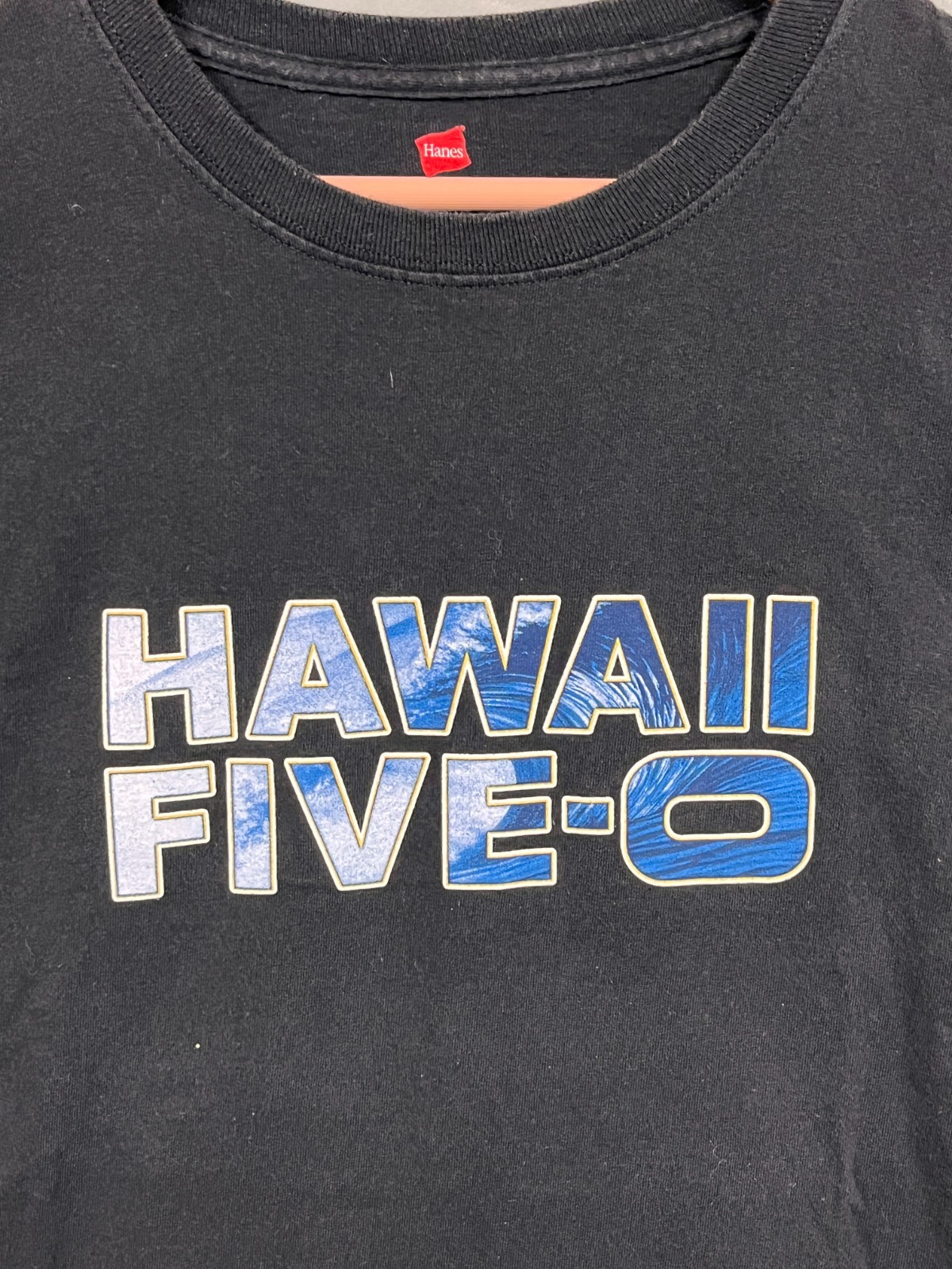 Vintage Hawaii Five-O TV Show Promo T-Shirt Hanes XL Black Filmed in Hawaii gallery