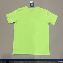 Brooks Luxe T-Shirt Mens Medium Stretch Short Sleeve Neon Limeade Running UPF