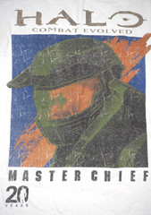 Halo Combat Evolved Master Chief T Shirt Mens XL Anniversary Xbox Gamer Tee