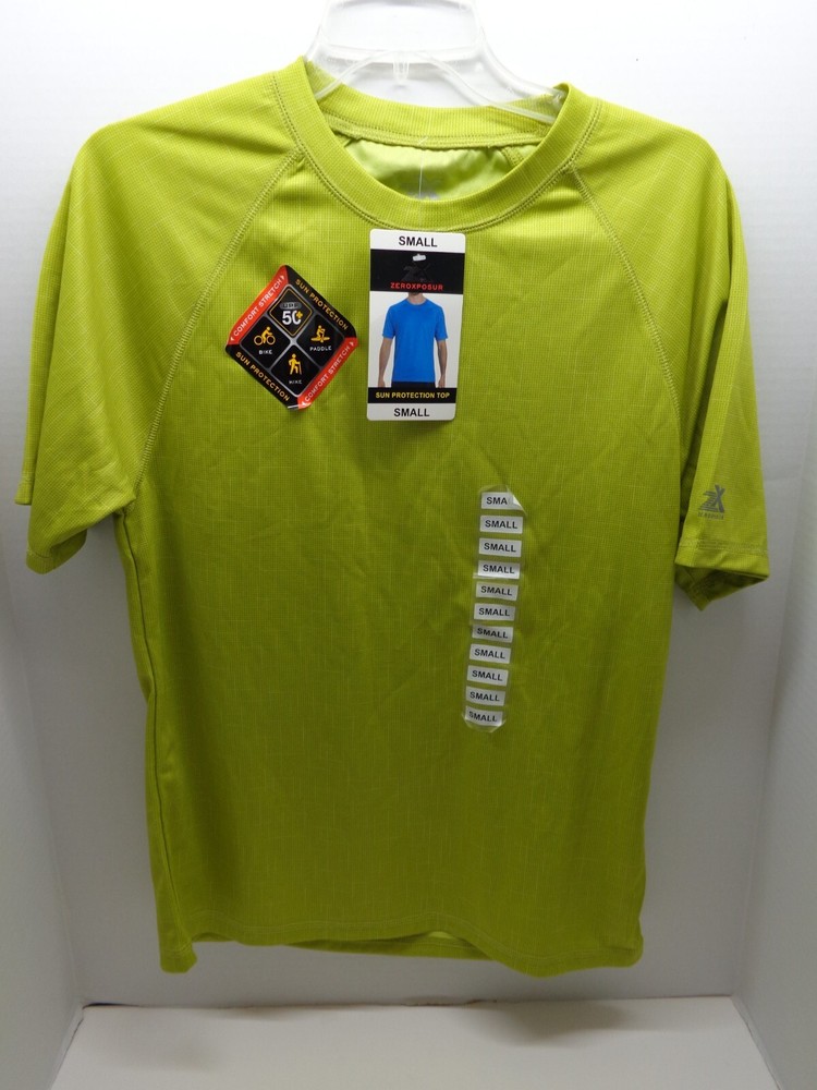 NEW Men’s Zeroxposur Sun Protection Top Green Small