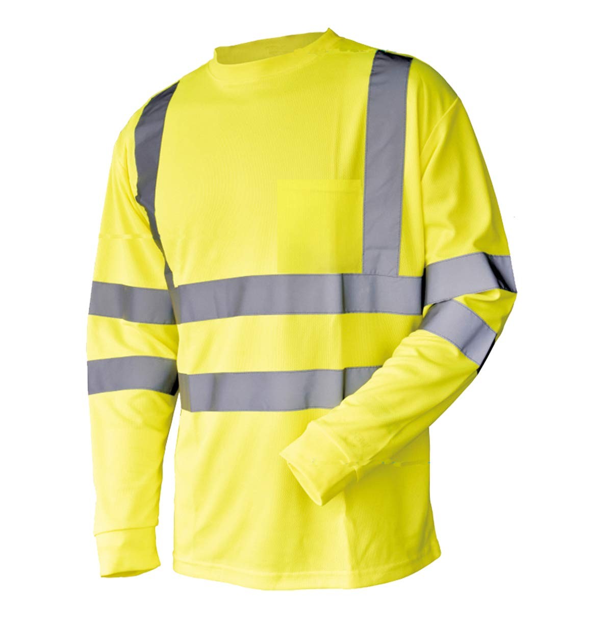 Hi Vis T Shirt ANSI Class 3 Reflective Safety Lime Orange Short Long Sleeve H…