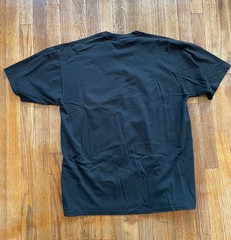 Vintage 90s Jerzees 50/50 Heavyweight Blank T-Shirt Black Made in USA XL