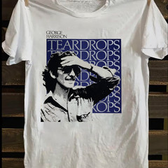 VIntage Style Gift For Fan George Harrison WHite Shirt Unisex All Sizes LO620