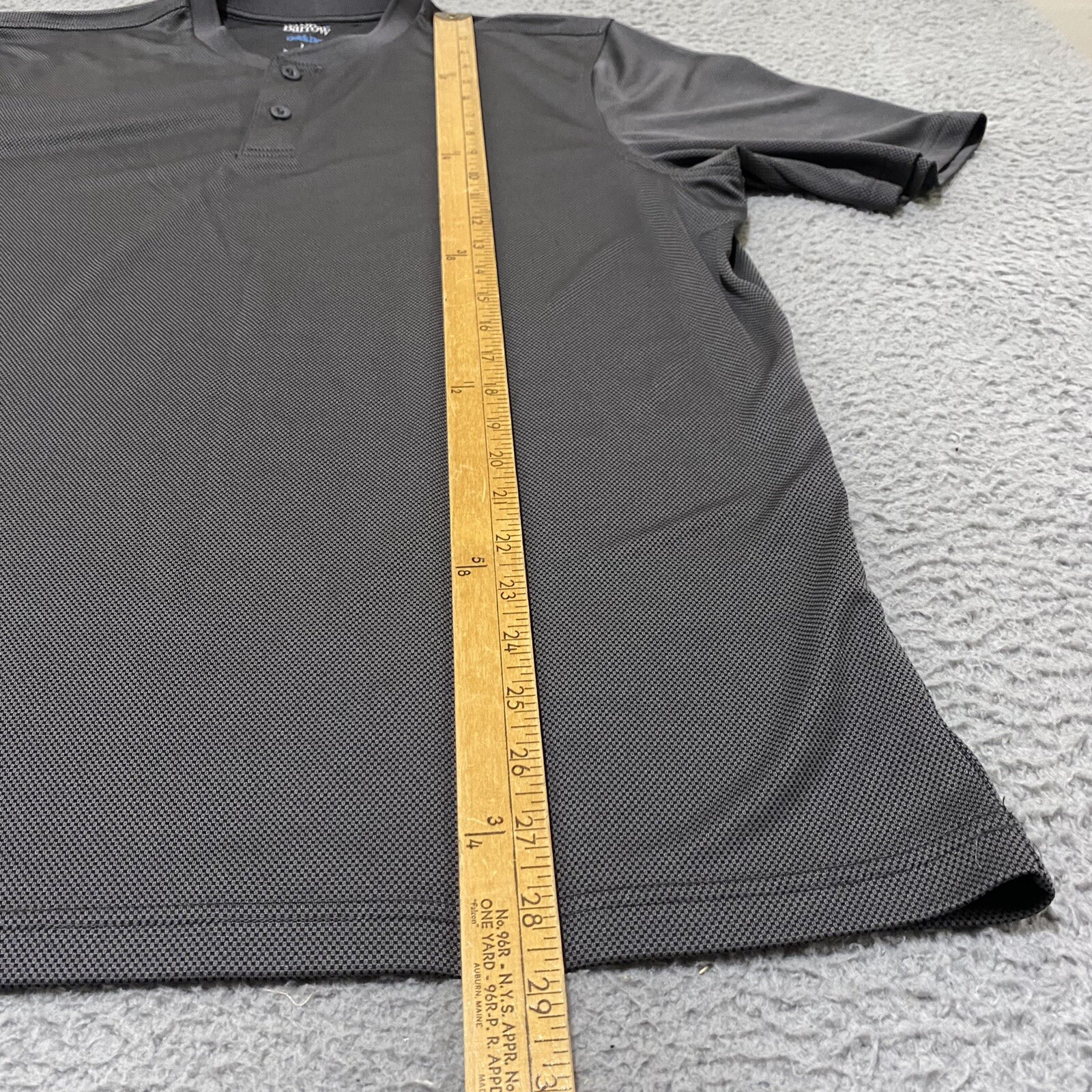 Croft And Barrow Shirt Mens Large Gray Henley Quick Dry Short Sleeve gallery