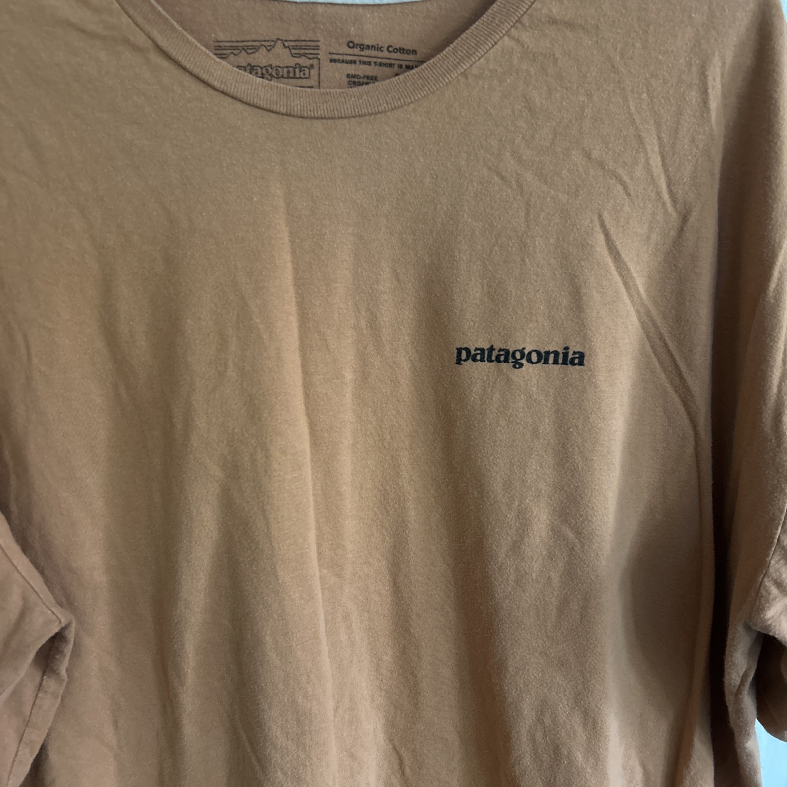 MENS PATAGONIA Short Sleeve T 2XL Orange/Brownish Save Our Home Planet gallery