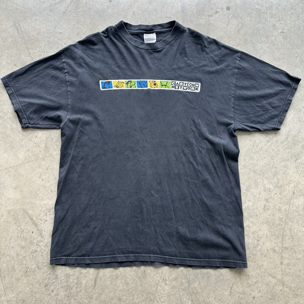 Vintage 1990s Cartoon Network Box Logo T Shirt Mens Size XL, Excellent Condition