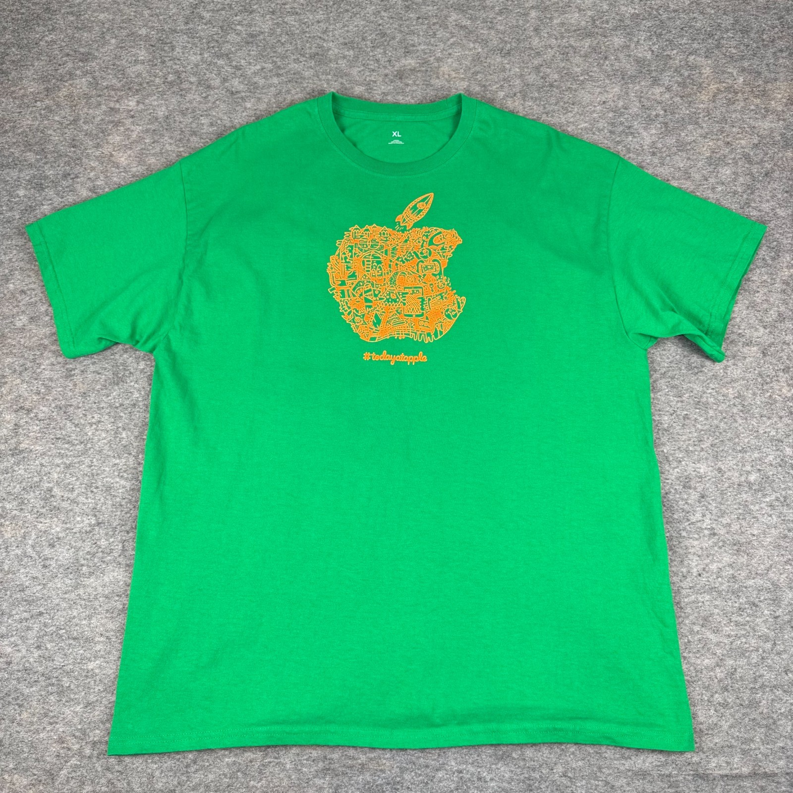 Apple Store T-Shirt Tee Cotton Green Adult XL gallery
